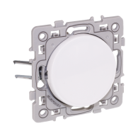 SQUARE Poussoir 10A blanc à griffes Eur'ohm - 60208