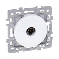 SQUARE Prise TV blanc Eur'ohm - 60264