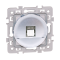 SQUARE Prise RJ45 blindée CAT5E FTP Silver Eur'ohm - 60474