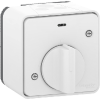 Mureva Styl - Interrupteur temporisé LED - saillie - IP55 - IK08 - blanc - MUR39067