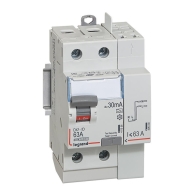 DX3-ID 30mA 63A Type A 2P 230V - 411639 - LEGRAND