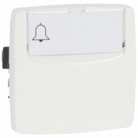 Poussoir 6A porte-étiquette Appareillage saillie composable - blanc - 086109