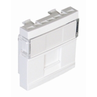 Support RJ45 - 2 modules - blanc - Efapel