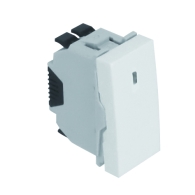 Va et vient lumineux - 1 module - 10AX 250V - blanc / 45074 SBR 