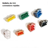 Eur'Ohm - 70071 - Mallette de 100 connexions rapides