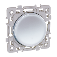 SQUARE Poussoir 10A Silver Eur'ohm - 60402