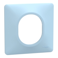 Ovalis - plaque de finition - 1 poste - bleu azurin - S320702C