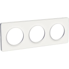 Odace Touch, plaque Blanc 3 postes horiz. ou vert. entraxe 71mm - S520806