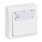 Poussoir porte-étiquette Appareillage saillie complet 6A blanc - 086009