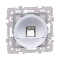 SQUARE Prise RJ45 blindée CAT6A STP (Grade3 TV) Silver Eur'ohm - 60479